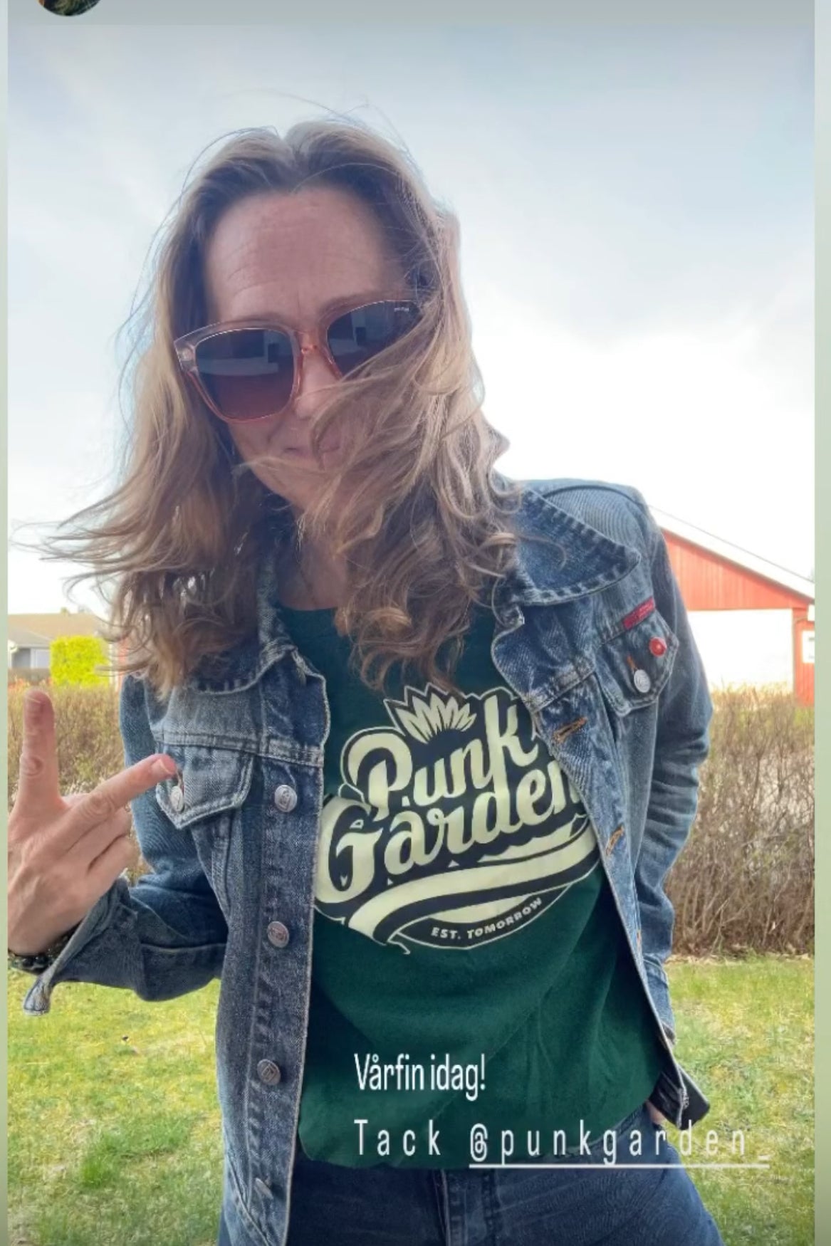 T-shirt regular fit grön