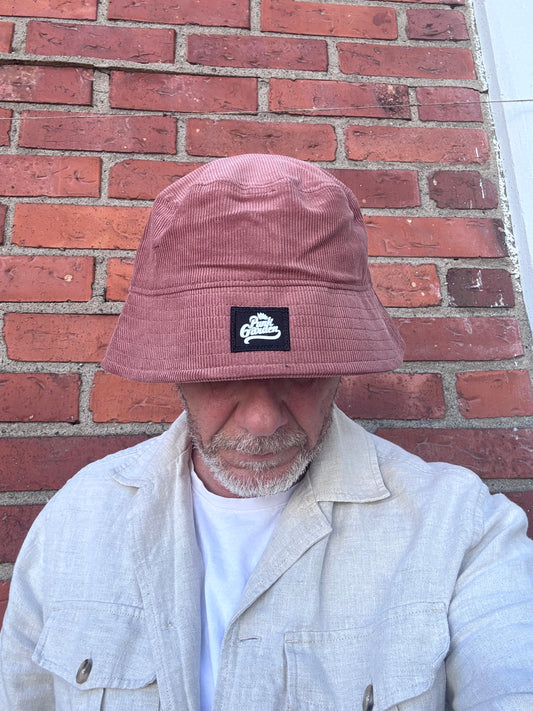 Bucket Hat Cord Röd