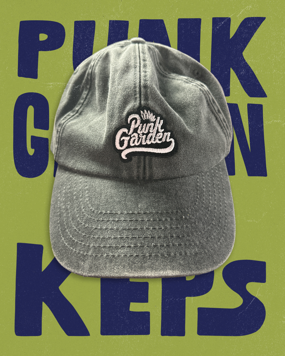 Keps Low Profile Svart Vintage