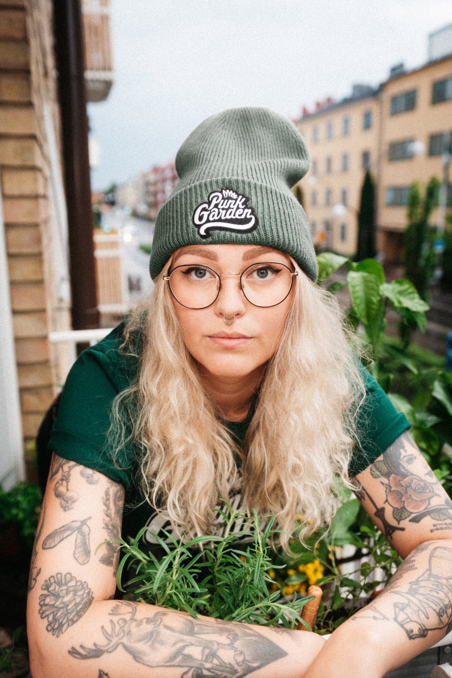 Beanie Olive green