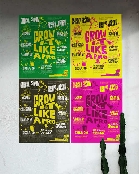 Poster Grow it like a pro - gul