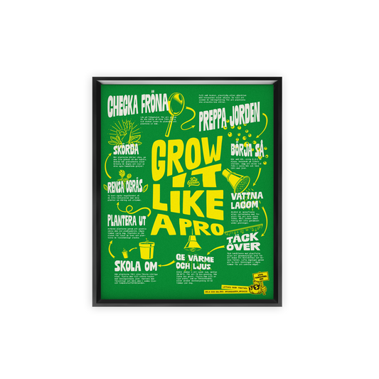 Poster Grow it like a Pro Grön