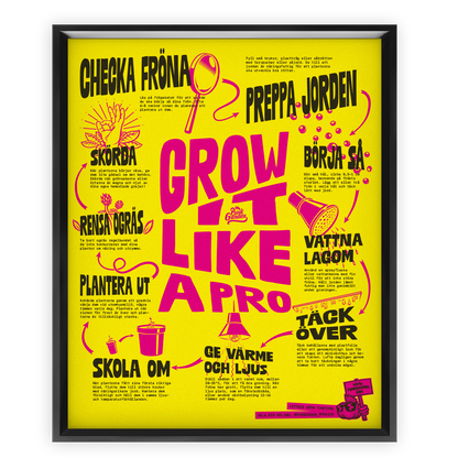 Poster Grow it like a pro - gul