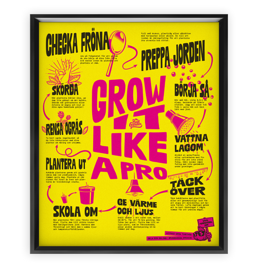 Poster Grow it like a pro - gul