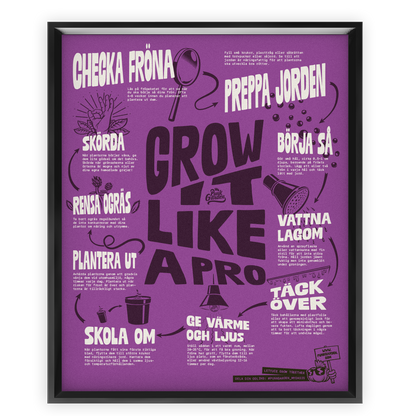 Poster Grow it like a pro - lila
