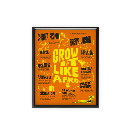 Poster Grow it like a Pro orange