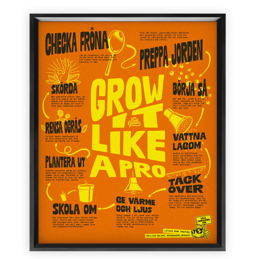 Poster Grow it like a pro - orange